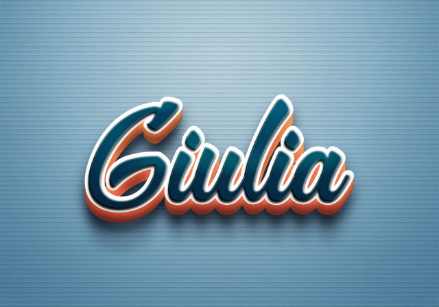 Free photo of Cursive Name DP: Giulia