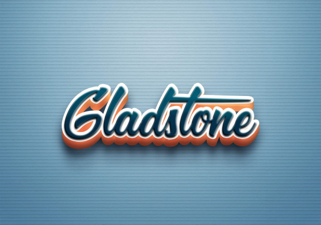 Free photo of Cursive Name DP: Gladstone