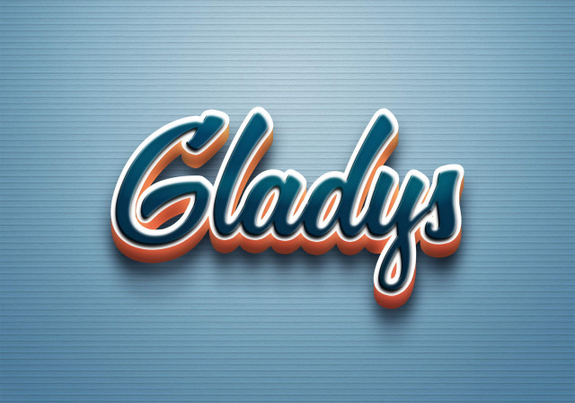 Free photo of Cursive Name DP: Gladys