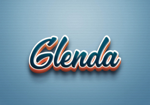 Free photo of Cursive Name DP: Glenda