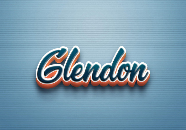 Free photo of Cursive Name DP: Glendon