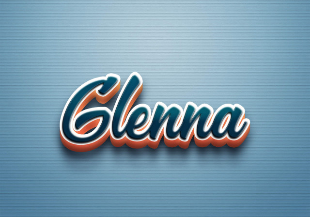 Free photo of Cursive Name DP: Glenna