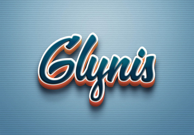 Free photo of Cursive Name DP: Glynis