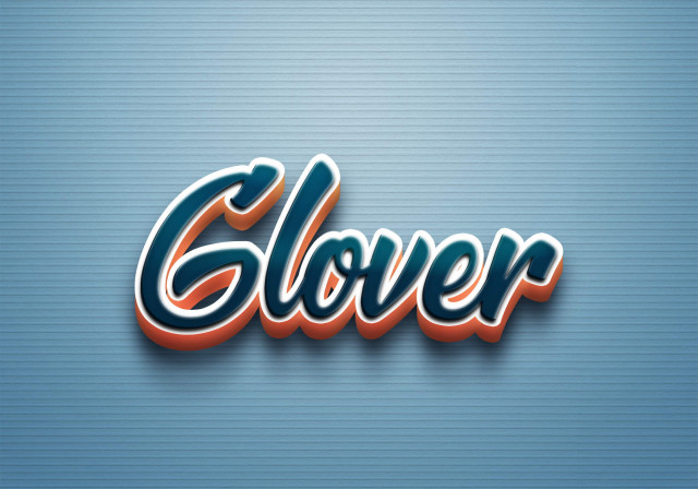 Free photo of Cursive Name DP: Glover