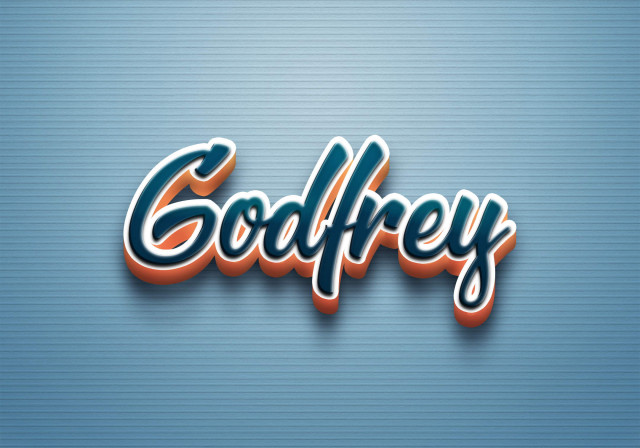 Free photo of Cursive Name DP: Godfrey