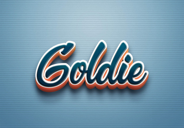 Free photo of Cursive Name DP: Goldie