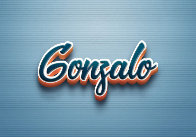 Free photo of Cursive Name DP: Gonzalo