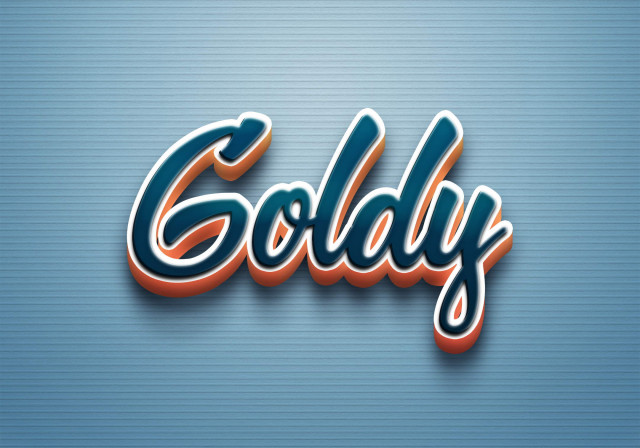 Free photo of Cursive Name DP: Goldy