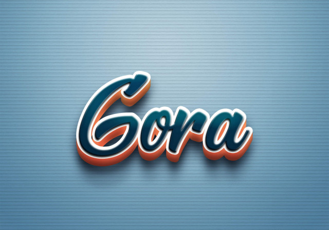 Free photo of Cursive Name DP: Gora