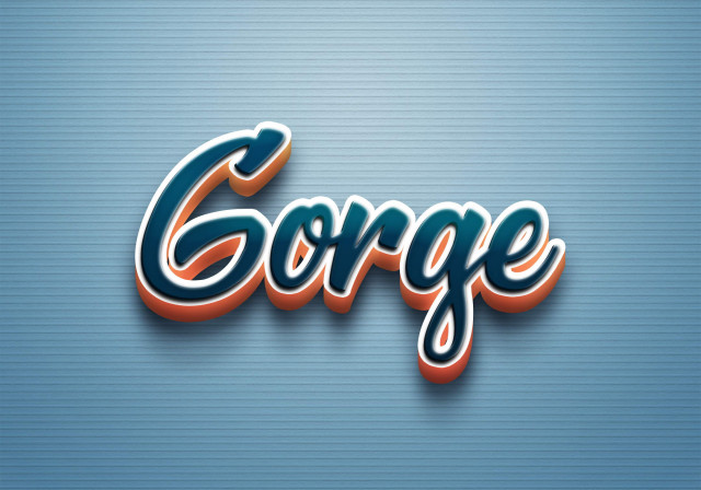 Free photo of Cursive Name DP: Gorge