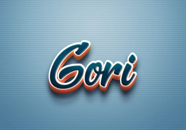 Free photo of Cursive Name DP: Gori