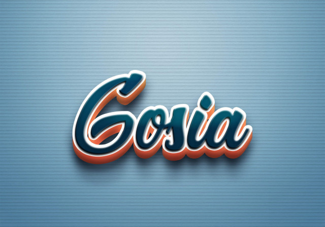 Free photo of Cursive Name DP: Gosia
