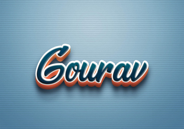 Free photo of Cursive Name DP: Gourav