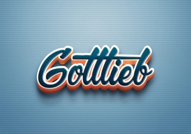 Free photo of Cursive Name DP: Gottlieb