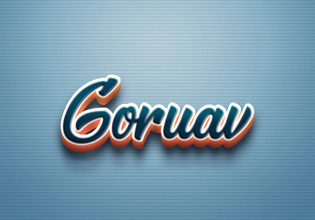 Free photo of Cursive Name DP: Goruav