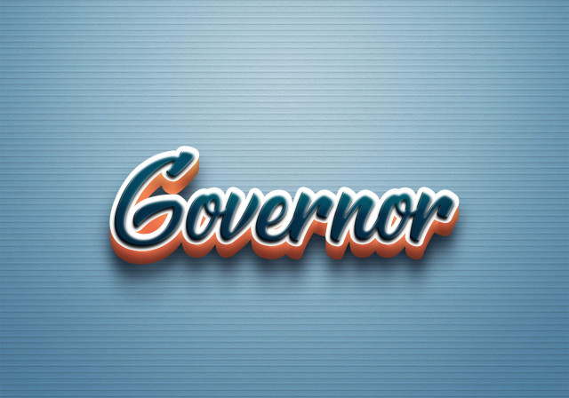 Free photo of Cursive Name DP: Governor