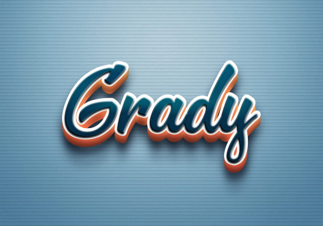 Free photo of Cursive Name DP: Grady