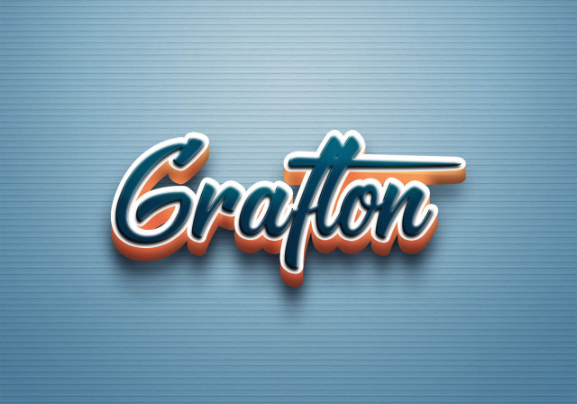 Free photo of Cursive Name DP: Grafton