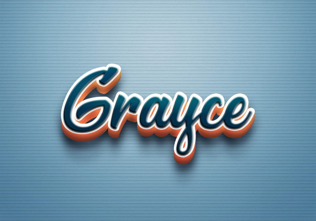 Free photo of Cursive Name DP: Grayce