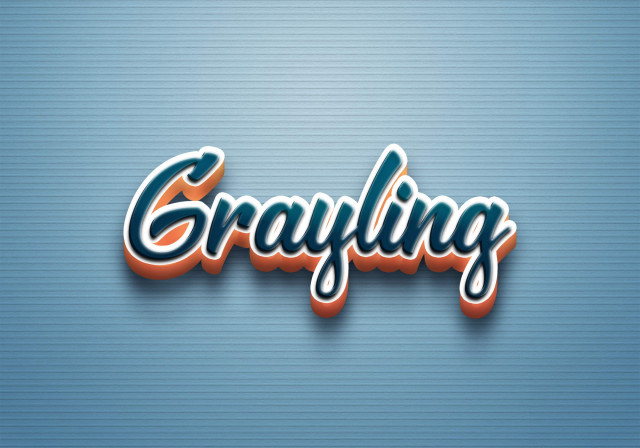 Free photo of Cursive Name DP: Grayling