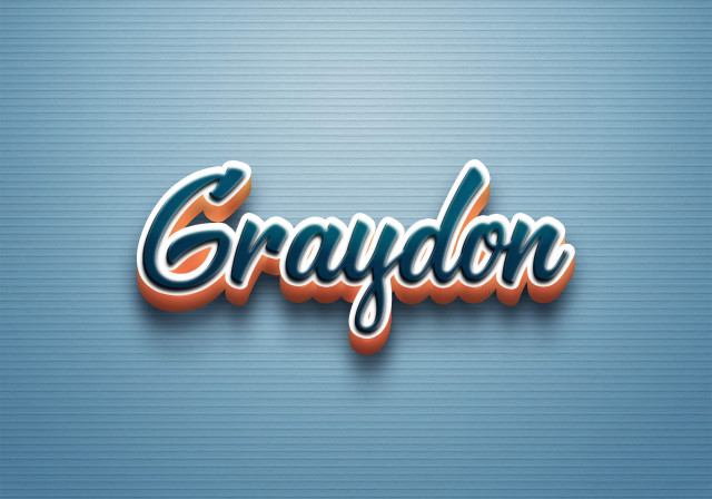 Free photo of Cursive Name DP: Graydon