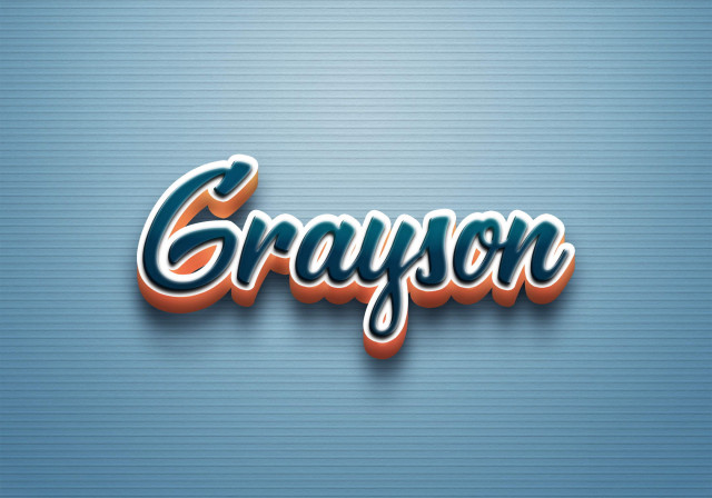 Free photo of Cursive Name DP: Grayson