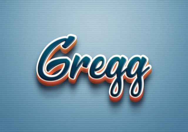 Free photo of Cursive Name DP: Gregg