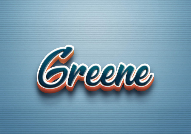 Free photo of Cursive Name DP: Greene