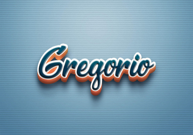 Free photo of Cursive Name DP: Gregorio