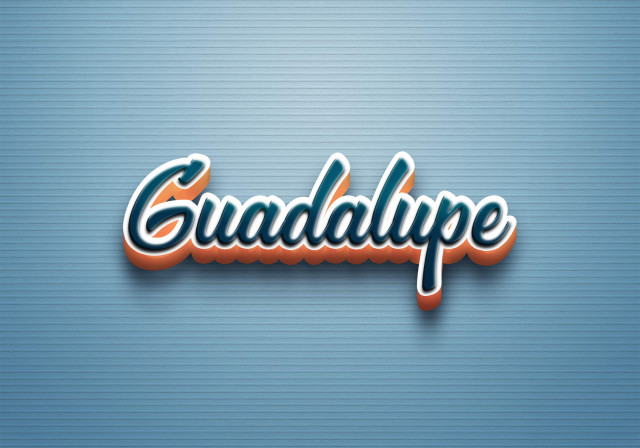 Free photo of Cursive Name DP: Guadalupe