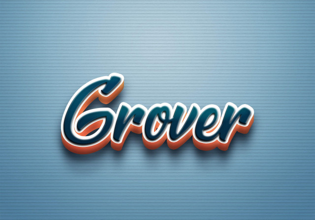 Free photo of Cursive Name DP: Grover