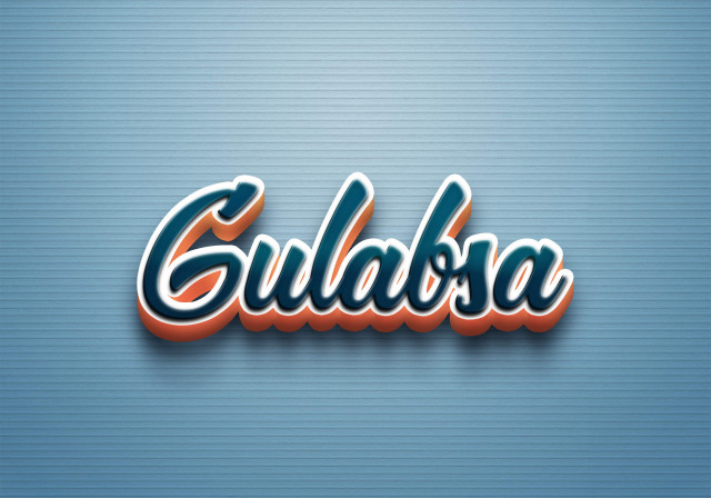 Free photo of Cursive Name DP: Gulabsa