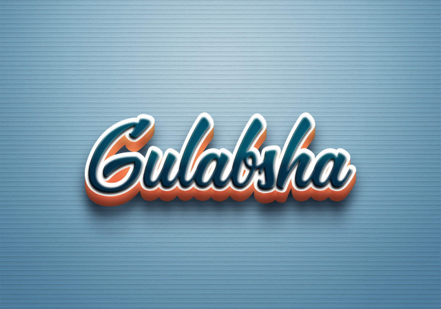 Free photo of Cursive Name DP: Gulabsha