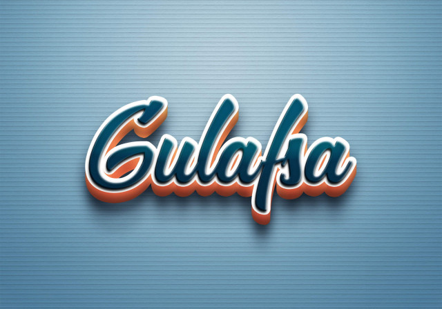 Free photo of Cursive Name DP: Gulafsa