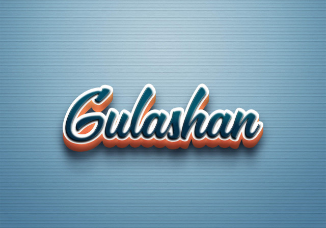 Free photo of Cursive Name DP: Gulashan