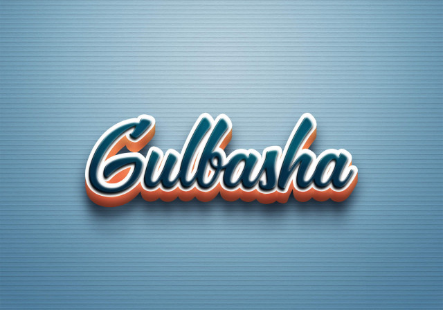 Free photo of Cursive Name DP: Gulbasha