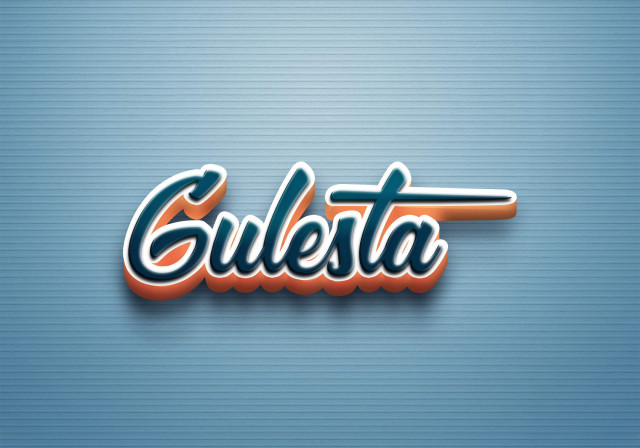 Free photo of Cursive Name DP: Gulesta