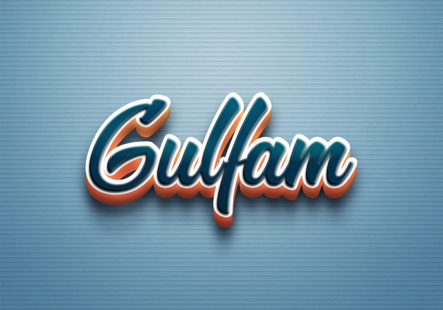 Free photo of Cursive Name DP: Gulfam