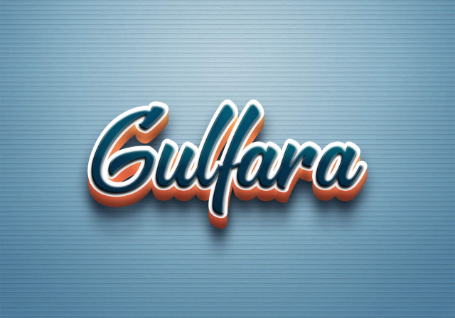 Free photo of Cursive Name DP: Gulfara