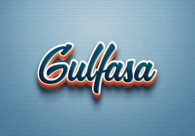 Free photo of Cursive Name DP: Gulfasa