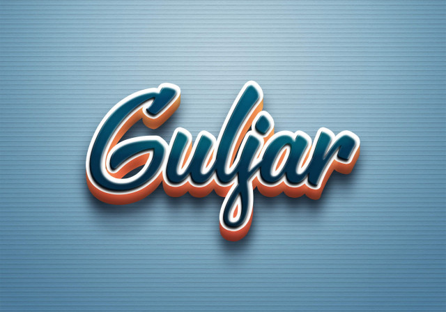 Free photo of Cursive Name DP: Guljar