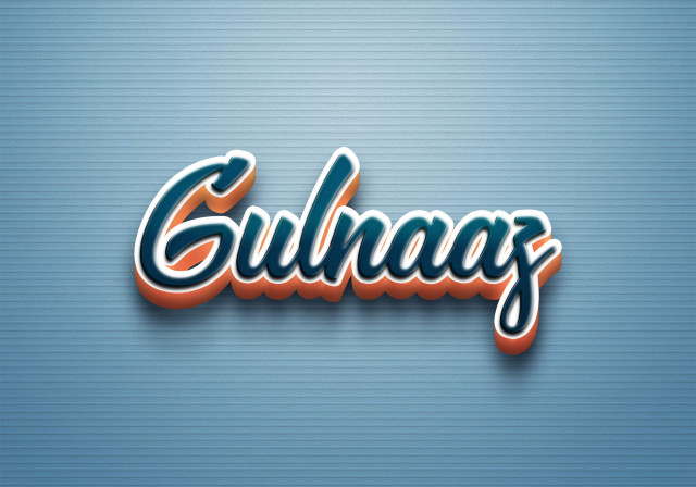 Free photo of Cursive Name DP: Gulnaaz