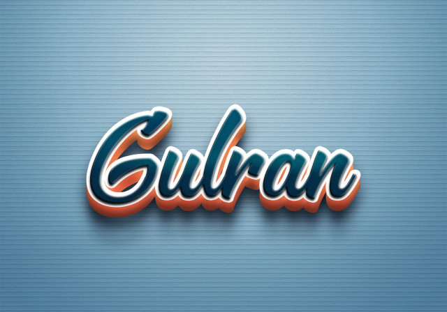 Free photo of Cursive Name DP: Gulran