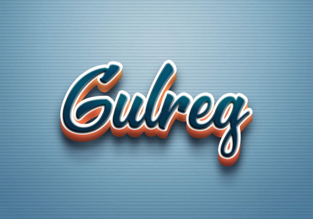 Free photo of Cursive Name DP: Gulreg