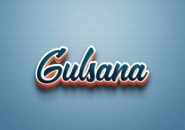 Free photo of Cursive Name DP: Gulsana