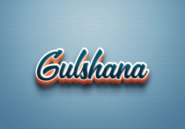 Free photo of Cursive Name DP: Gulshana