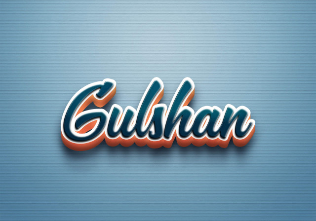 Free photo of Cursive Name DP: Gulshan