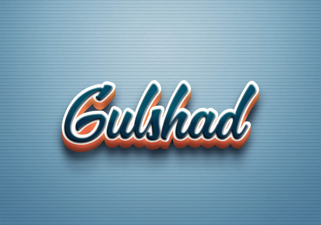 Free photo of Cursive Name DP: Gulshad