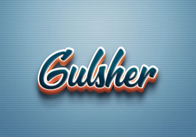 Free photo of Cursive Name DP: Gulsher