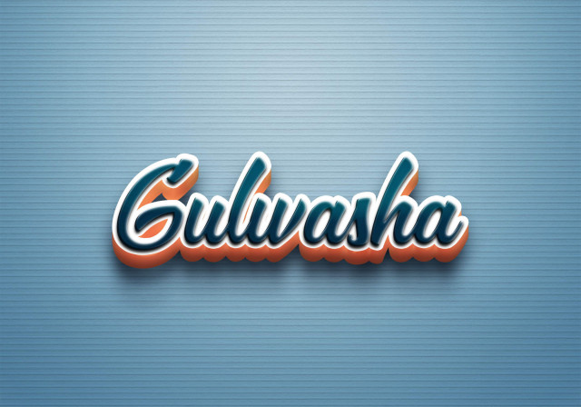 Free photo of Cursive Name DP: Gulwasha